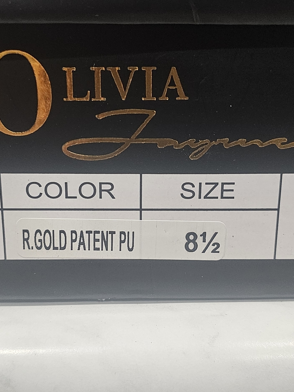 Livia Collection Shoes - R. Gold Patent PU